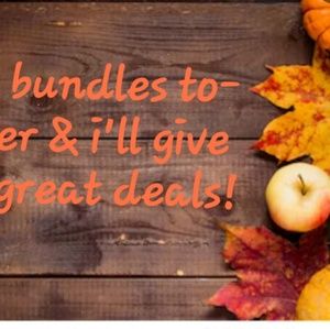 Bundle stuff & i'll give you great deals.